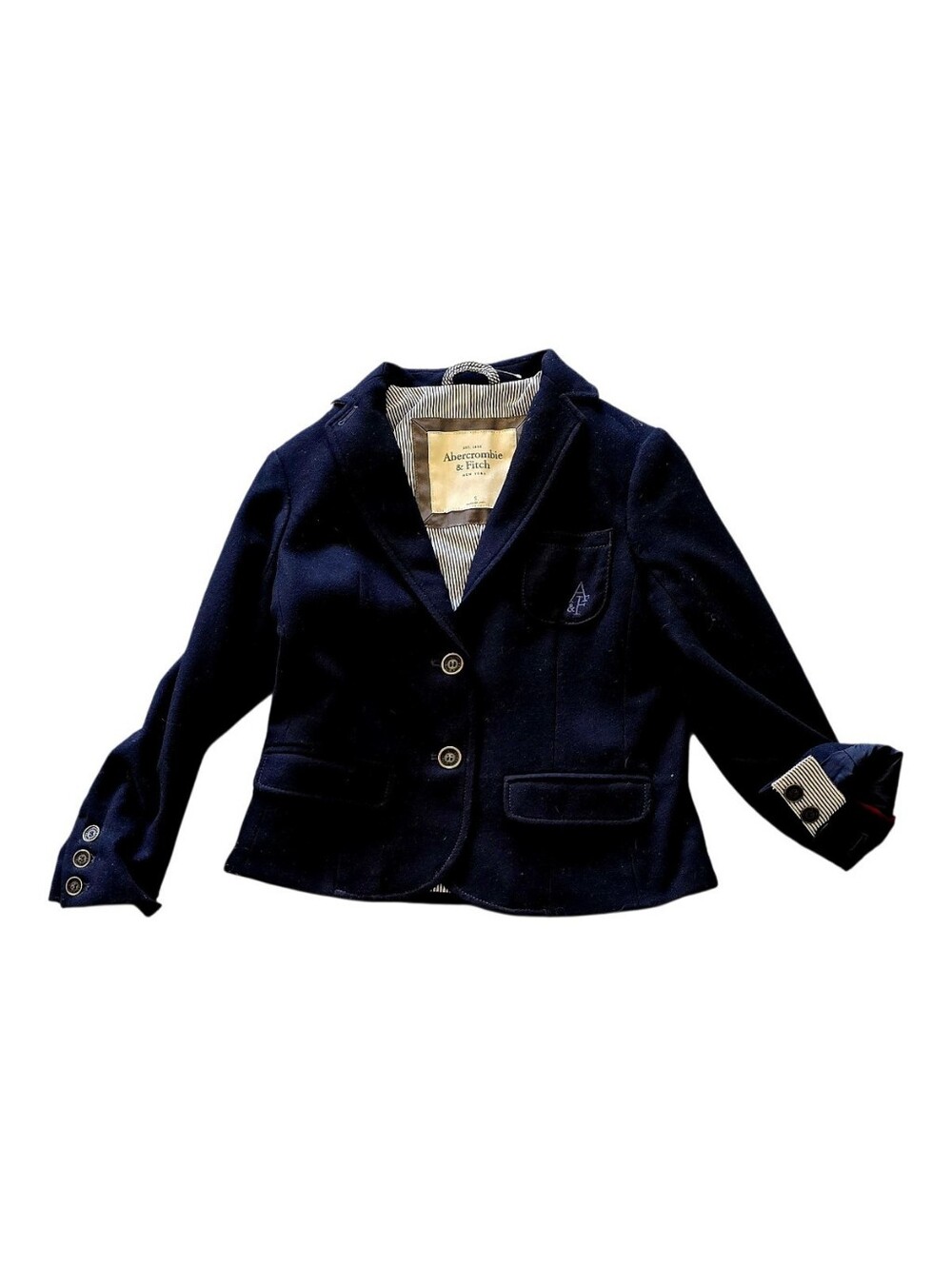New W/o Tags Abercrombie & Fitch Womens Dark Navy Blazer Jacket Small